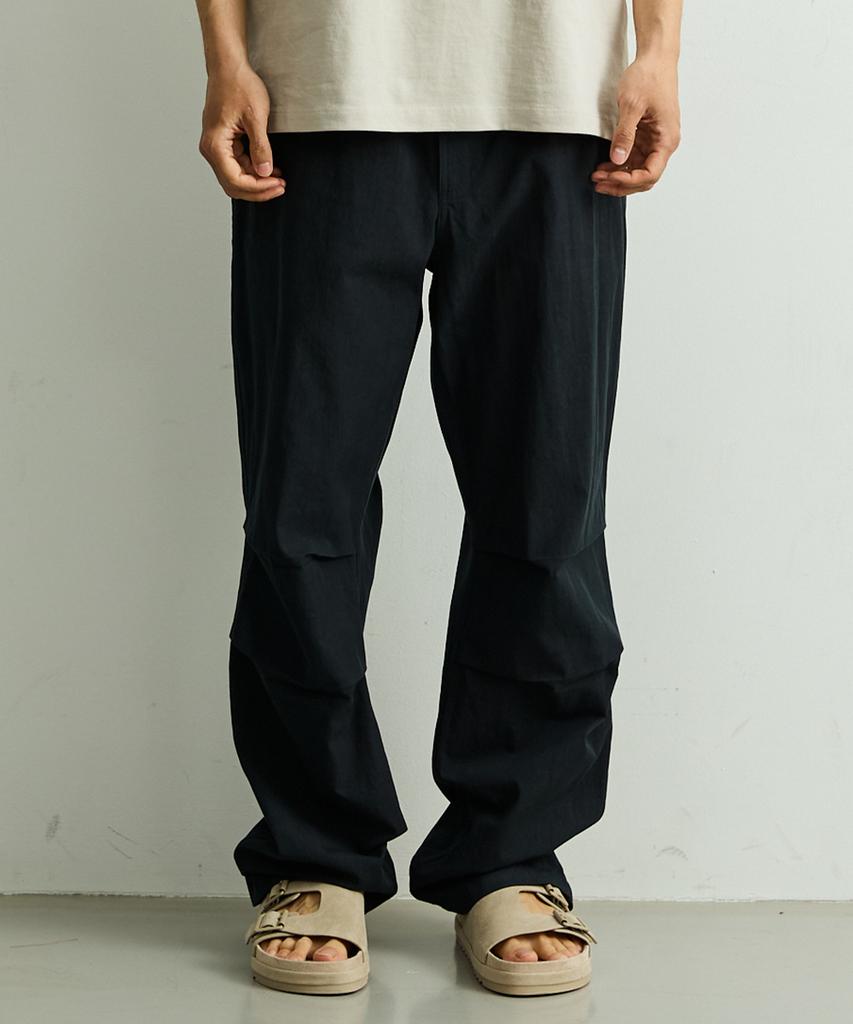 ONNHANS [Elastic Waist] Summer Belted Core Pants_Dark Navy