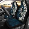 Set di Coprisedili per Auto con Fantasia Floreale Hawaiana di Ibisco Bianco Universali per la Maggior Parte dei Modelli di Auto e SUV