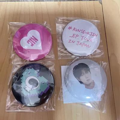 BTS Bangtan Seokjin JIN Japanese Capsule Toy Badge 4 Types