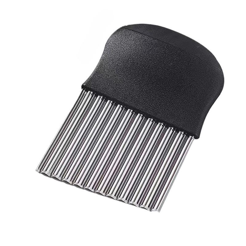 

Лезвие для фигурной резки, Нож для вафельной резки картофеля, Нержавеющая сталь, Овощной нож для нарезки волнами, Слайсер для картофеля фри для моркови, лука