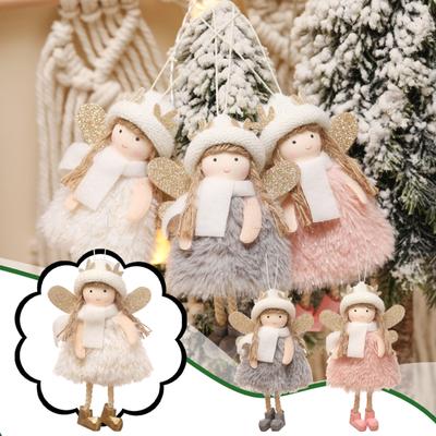 Weihnachtsanhänger, Türbehang, Weihnachtsbaumdekoration, Anhänger, niedliche Mädchenpuppe