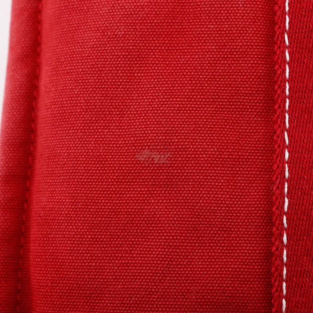 HERMES Deauville PM Handbag Red canvas Women Used