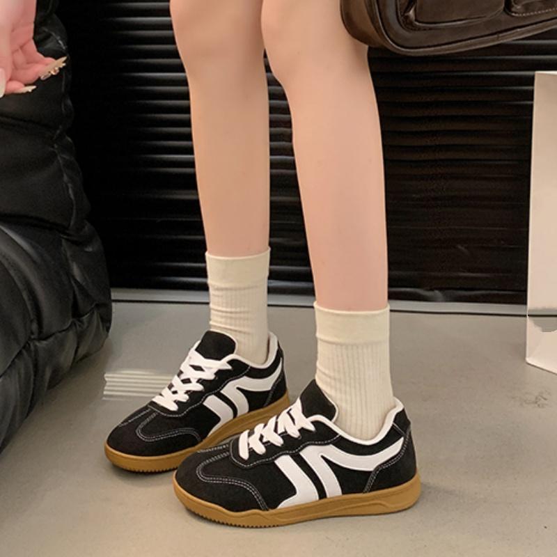 

Spring Autumn Round Toe Thick Soled Non Slip Flat Sports Shoes Fashionable New Style Comfortable Plus Size Casual Women s Shoes 36