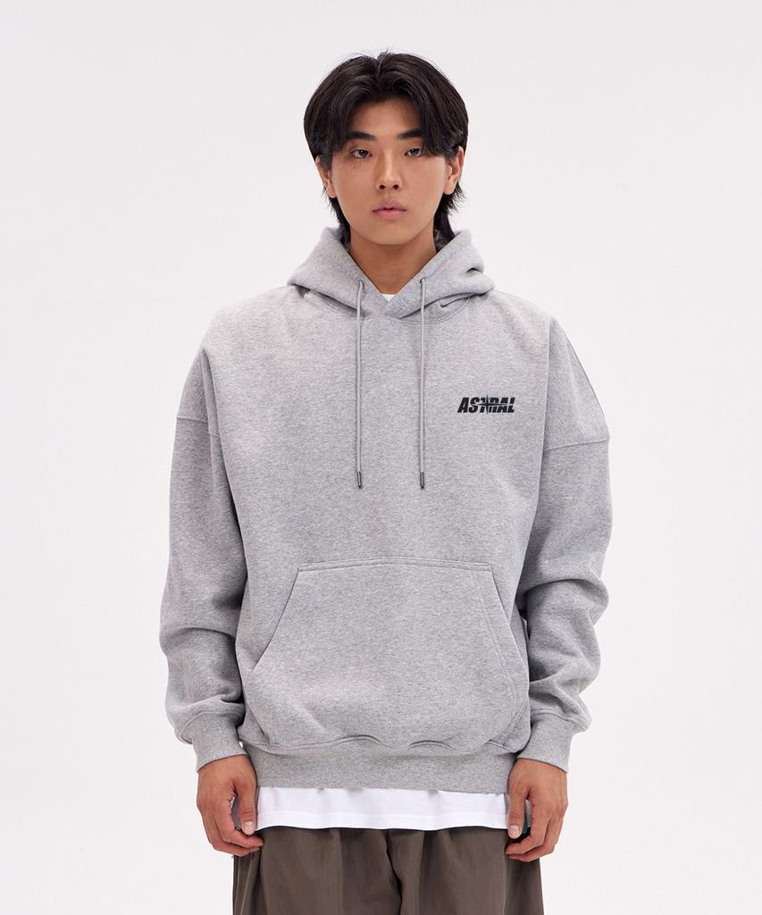 Astral Star Oversized Wide Shoulder Hoodie_Melange