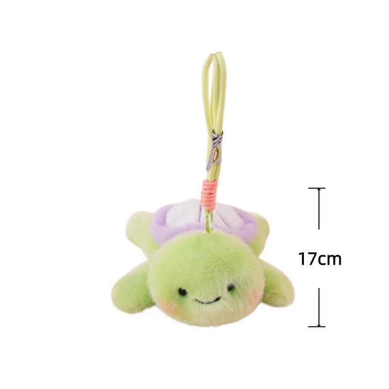 Schildkröten Plüschtiere Anhänger Fruchtschildkröte Stoffpuppe Niedlicher Schlüsselanhänger Rucksack Dekoration Spielzeug Kinderspielzeug Kreative Geburtstagsgeschenke