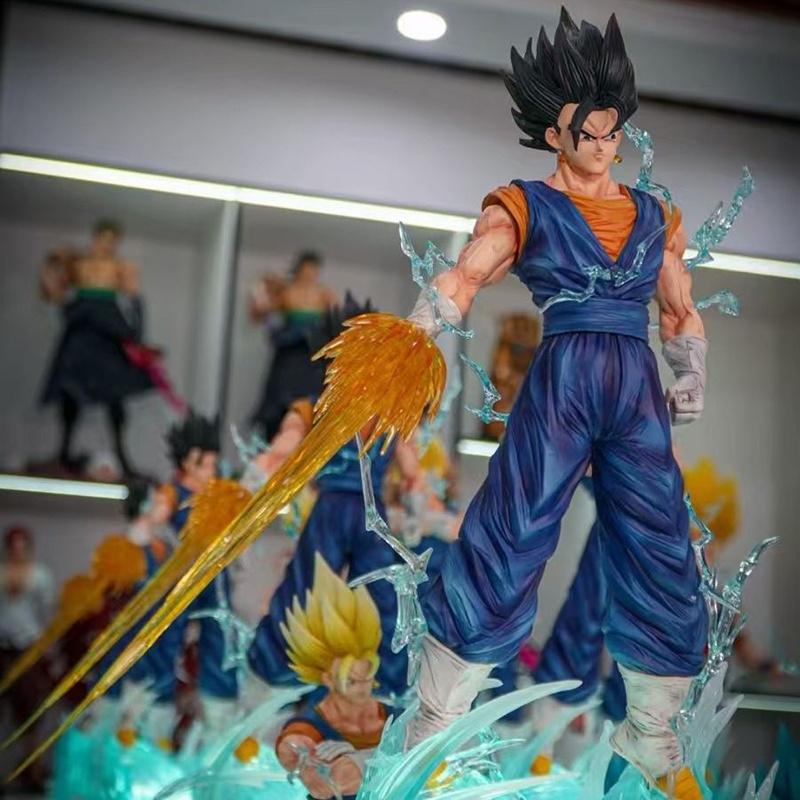 Dragon Ball New 40CM Statue Bro JT HB Beget Glowing Triple Head Sculpture Top-tier Version Anime Figures Display Ornament High Quality Gift