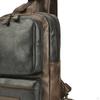 Man Bag PU Leather Backpack Mens Chest Crossbody Shoulder Daypack for Business Outdoor