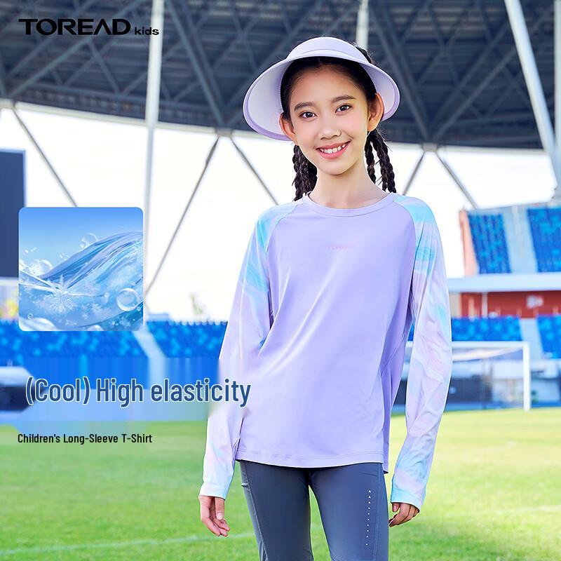 TOREAD Girls  UV Protection Quick-Dry Long Sleeve T-Shirt 140