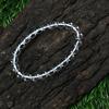 8mm Natural Crystal Gemstone Round Beads Jewelry Handmade White Stone Stretch Bracelet 7.5" For Thanksgiving Gift RBB-68