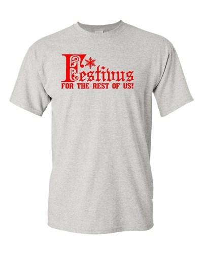 Adult Festivus For The Rest Of Us Funny Humor Parody Christmas T-Shirt Tee Unisex T-Shirt S