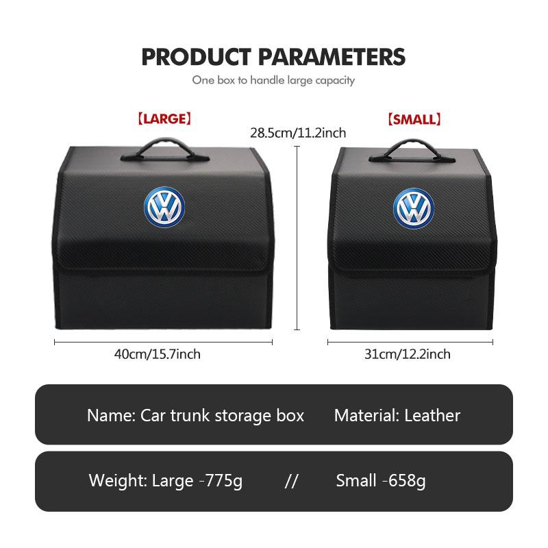Per Volkswagen VW Scatola Organizer per Bagagliaio Auto Scatola di Stivaggio e Riordino Coda Boxster Passat Golf 4 5 6 Tiguan Polo Scirocco Jetta