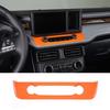Orange Center Radio Console Button Trim Cover Fit For Ford Maverick -