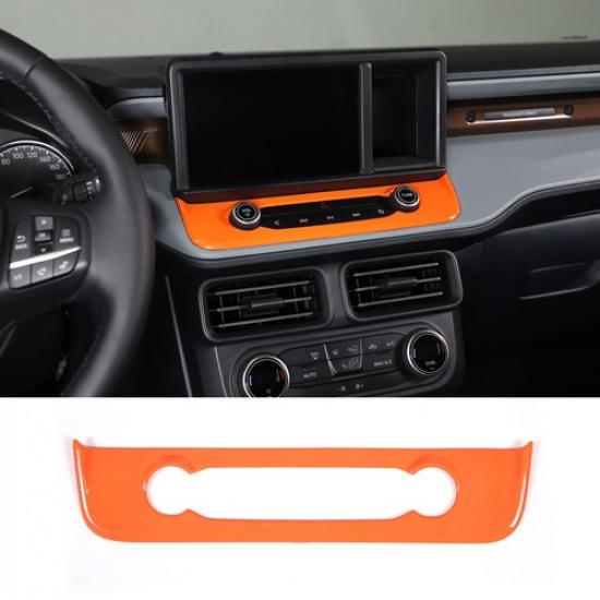 Orange Center Radio Console Button Trim Cover Fit For Ford Maverick -