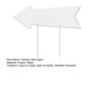 1Pc/5Pcs Blank Arrow Signs High Strength Weather Resistant DIY Widely Used Easy