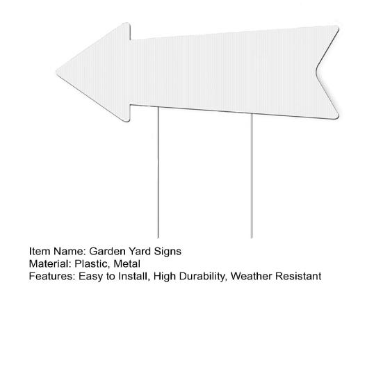 1Pc/5Pcs Blank Arrow Signs High Strength Weather Resistant DIY Widely Used Easy