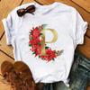 Custom Name Letter Combination Women's High Quality Printing Women Clothing Tops Goth Graphic T Shirts Kawaii Clothes Tee