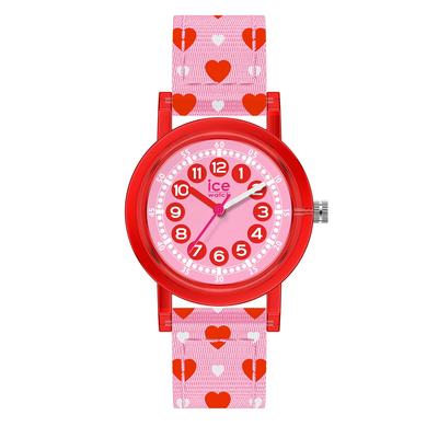 Authorized Distributor Ice Watch Watch Kids Children Ladies 022690 ICE Learning Ice Learning Red Love Small 32mm 3 Hands [Ice-watch]