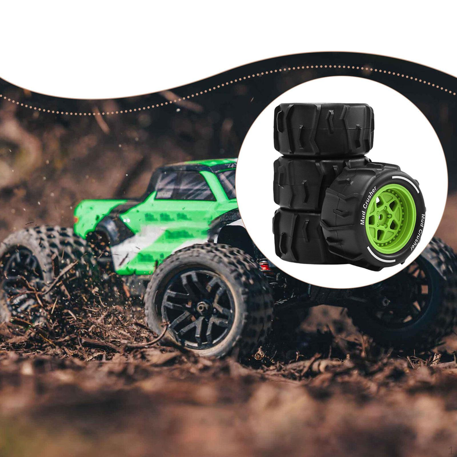

Tires Model DIY Easy Installation Replacement Professional Upgrade for 1:18 Granite зелений