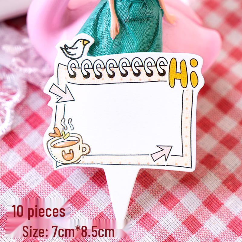 100-Piece Happy Birthday Cake & Dessert Insert Cards for Blessings & Writing