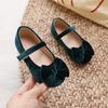 Girl Princess Shoes  Spring Autumn New Round-toe Children Mary Jane Shoes Bowknot Soft Fashion Kids Causal Ballet Flat Shoes