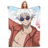 Gojo Satoru Koc Flanelowy Letni Klimatyzacja Anime Jujutsu Kaisen Miękki Koc Rzutowy do Pościeli Sypialnia Narzuta