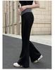 Pantaloni da Yoga a Zampa d'Elefante Color Block da Donna - Vita Bassa, Vita Alta, Versatili, Snellenti per Primavera/Estate
