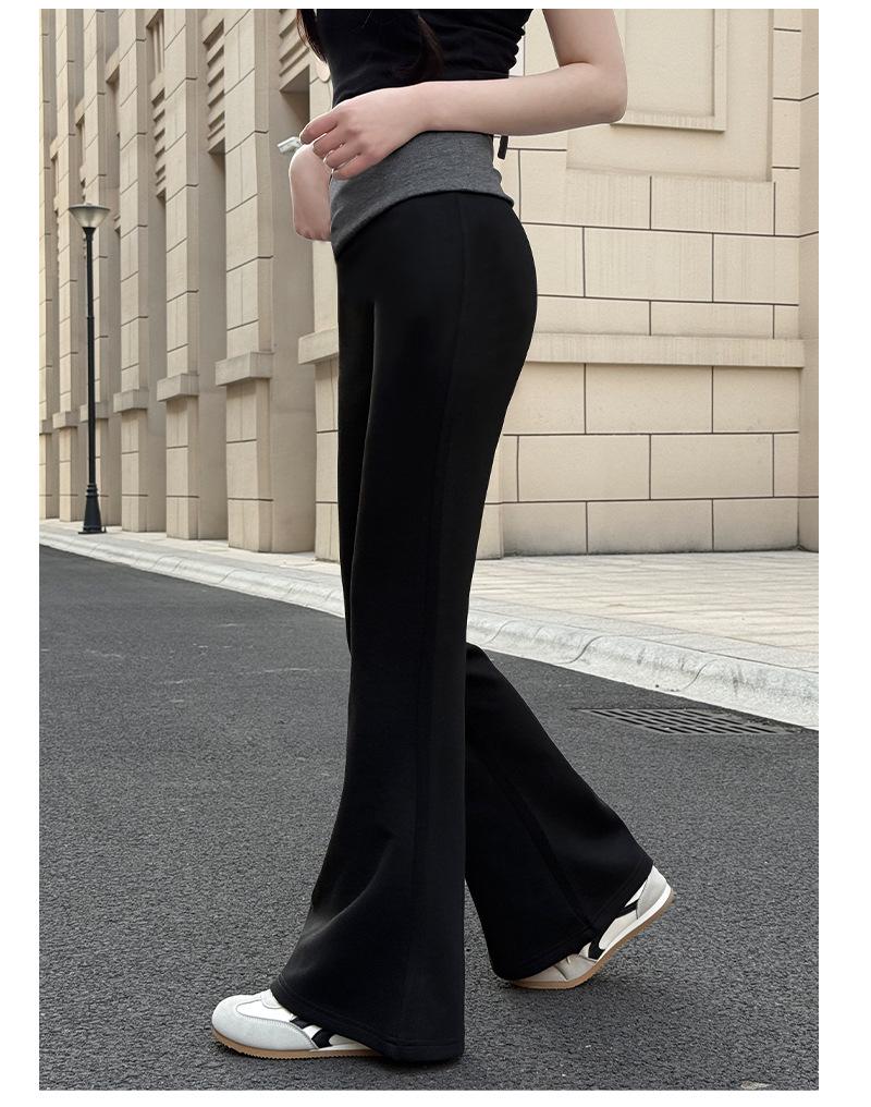 Pantaloni da Yoga a Zampa d'Elefante Color Block da Donna - Vita Bassa, Vita Alta, Versatili, Snellenti per Primavera/Estate