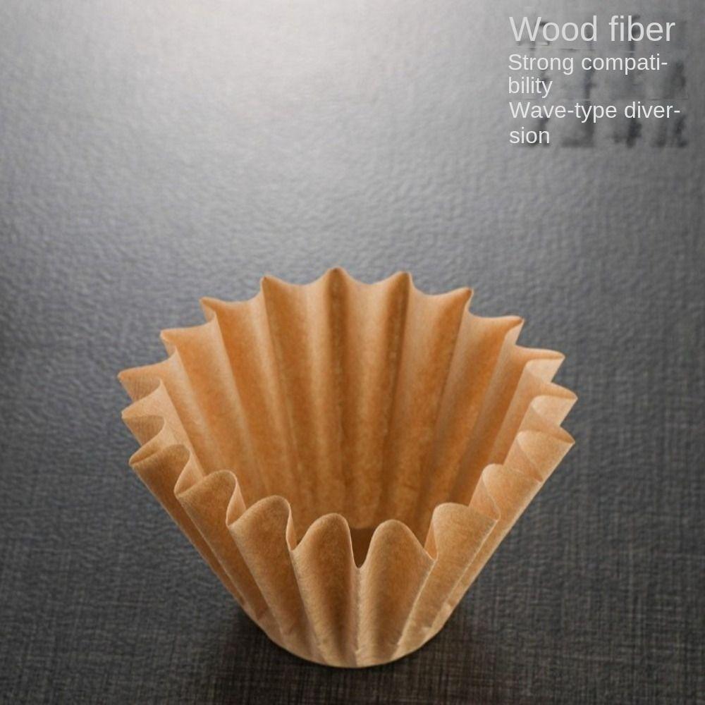 50 Stück/Box Handwäsche Kaffeepulver Filterbeutel Kuchenart Handgebrühter Kaffee Papier Café