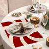 1PC Vortex Linen Meal Mat Are Durable and Suitable for Families for Holiday Dining Decoration Festive and Beautiful