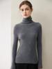 Women's Ribbed Slim Fit Cashmere Sweater - High-Neck, Versatile, 2026 Autumn/Winter Collection