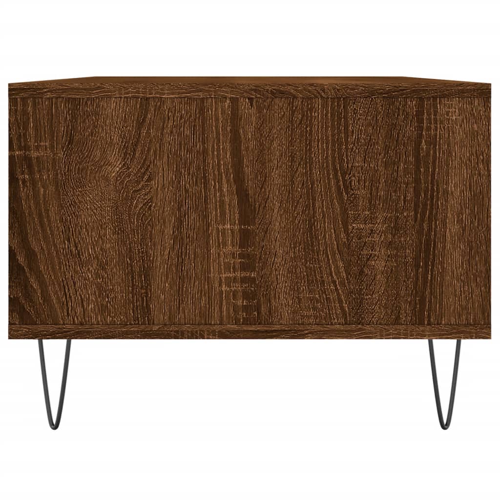 Vidaxl Coffee Table, Brown Oak, 90X50X36.5 Cm