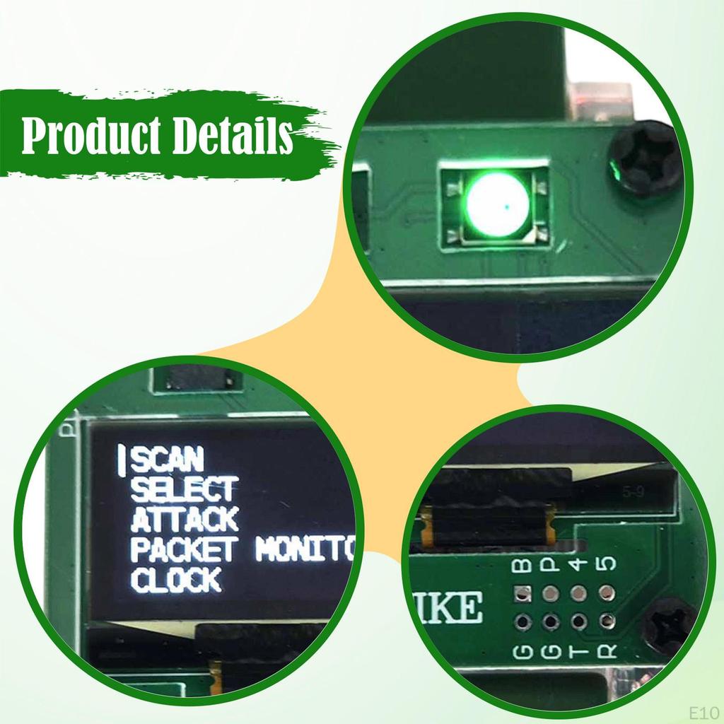 Deauther Smartwatch Development Board Educational Tool Protection Wristwatch Testing Networks for