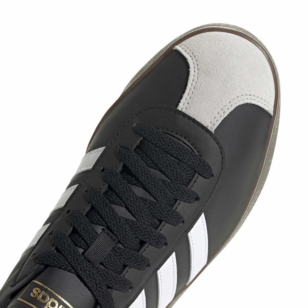Adidas VL Court Unisex Core Size cm 2.0 Sneakers, Adult, NIV26, Black/Footwear White/Gum (ID6017), 27.0
