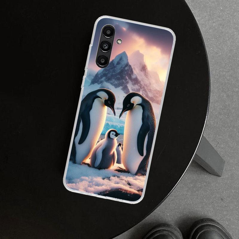 Pinguine Liebe am Nordpol Handyhülle Cover für Samsung Galaxy A17 A16 A26 A36 A56 A57 A37 A15 A25 A35 A55 A14 A24 A34 A54