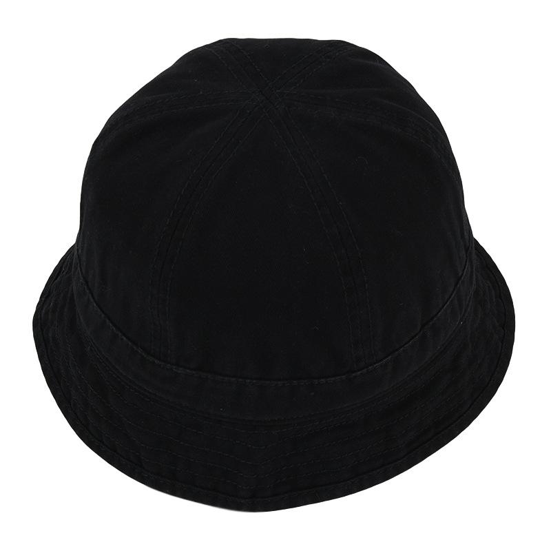 Washed Cotton Bucket Hats Packable Summer Outdoor Cap Travel Beach Sun Hat Plain Colors for Girls Women