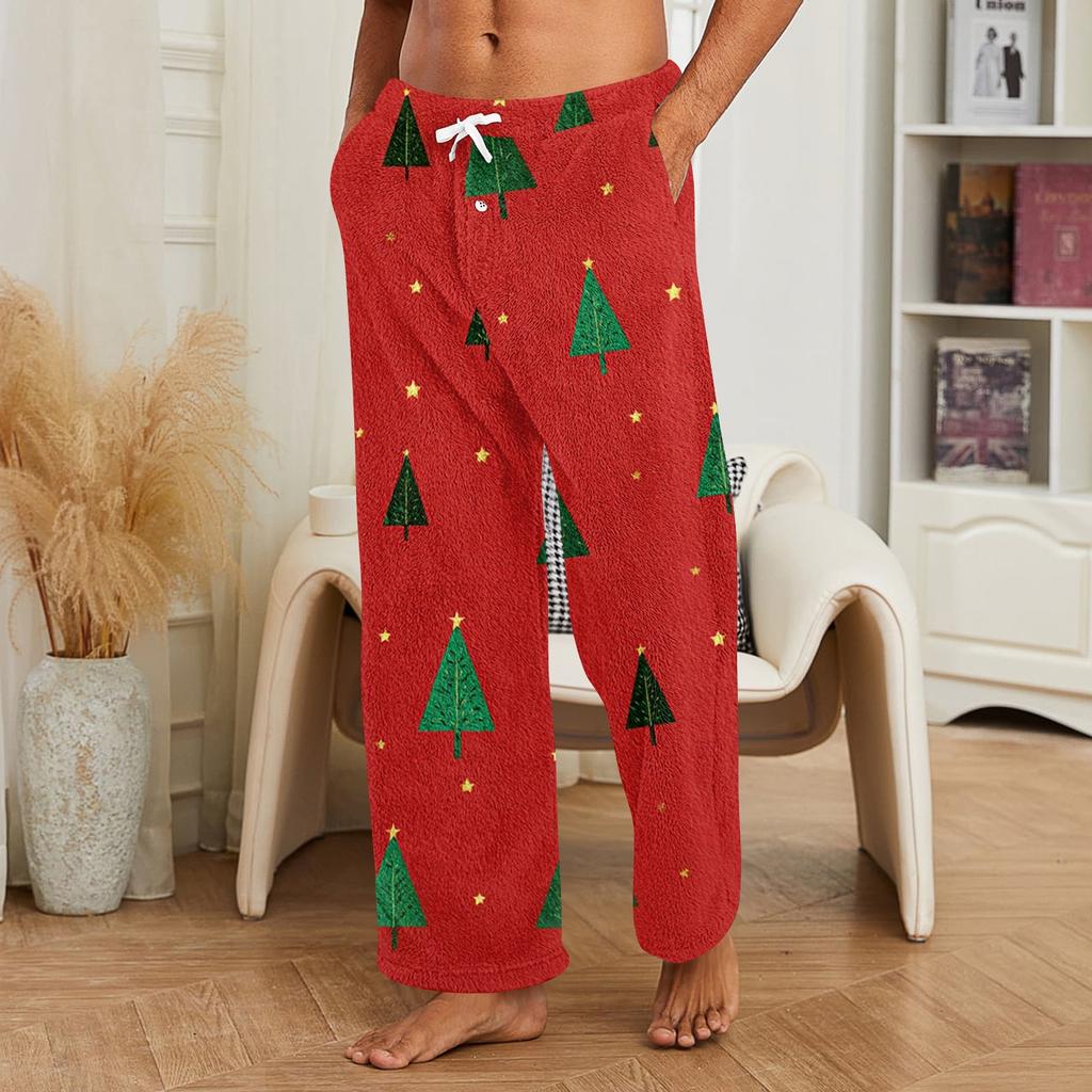 Pantalones de Navidad para Hombre, Pantalones Casuales para Dormir