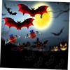 12PCS 3D Colorful Bat Halloween Wall Stickers Party Decorations