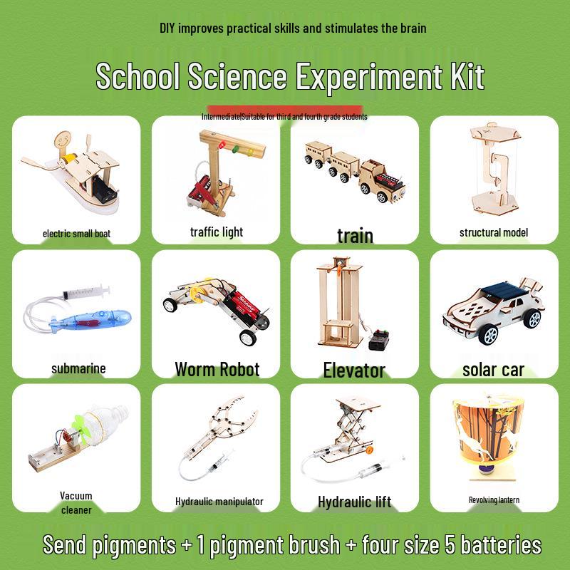 Elementary Science Experiment Wooden DIY Kit - Educational Toys