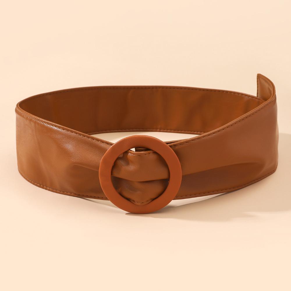 Adjustable Length Wide Waist Belt Wide Decorative Waistband Self-Tie Belt  For Party Daily Outfit