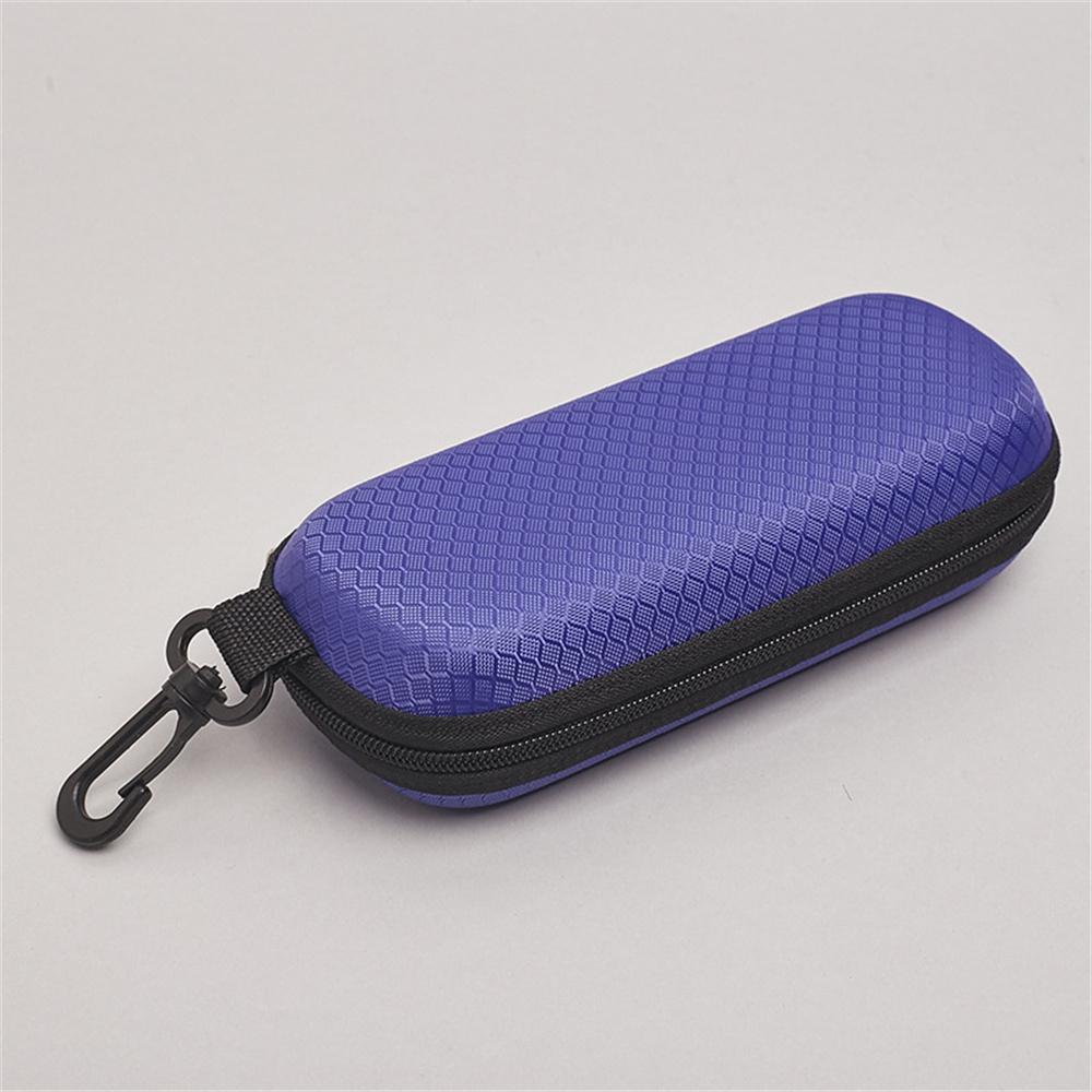 1pc Portable EVA Glasses Case with Carabiner Hook Colorful Sunglasses Hard Case Zipper Eyeglasses Protector Box Holder New 2025