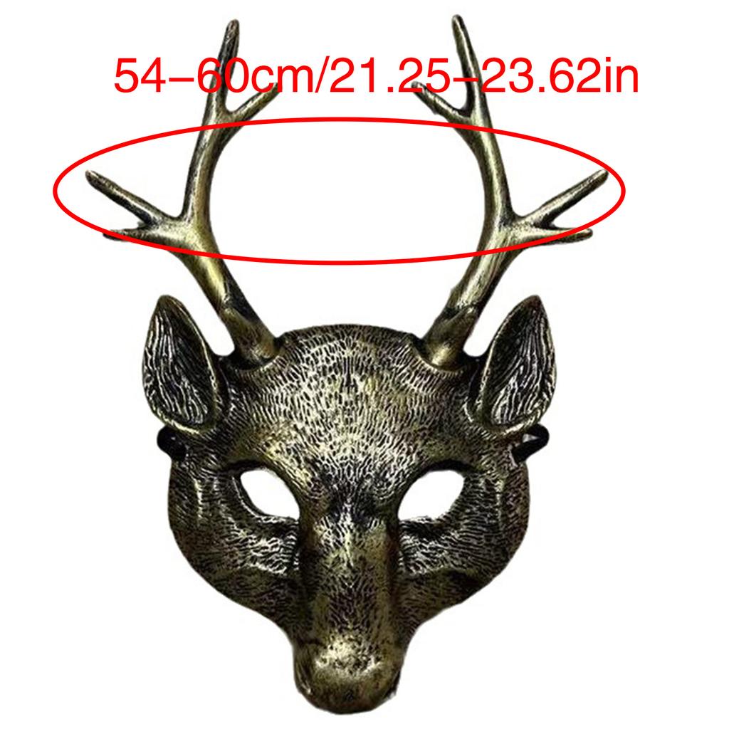 Hirschmaske für Kinder Erwachsene Festival Party, Halloween Hirsch Cosplay Maske Hirschkopf Maske Halloween Hirsch Kostüm