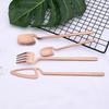 Rose Gold Stainless Steel Flatware Cutlery Set Matte Tableware Icespoon Fork Knife Set Dinnerware Set Silverware For Party