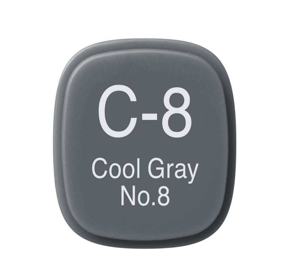 COPIC Classic C8 Cool Gray Nr. 8 [Gebraucht]