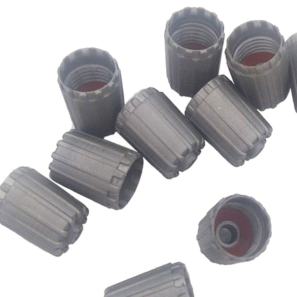 Generic 10 Pcs Car Tire Rim Valve Stem Port Cap Plastic Cover Motorcycle Accessories with Gasket Replacement for Infiniti