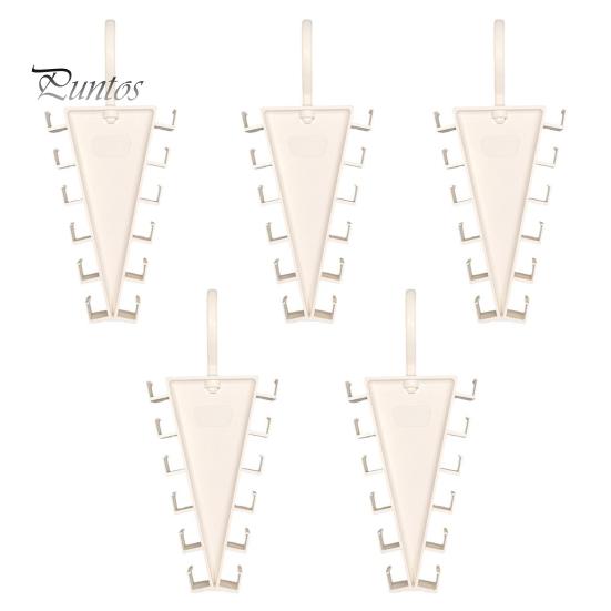 Hanger with 12 Hooks 5/8/12Pcs V-Shaped Double Sided Hanger, 360 Degrees Rotating Compact Storage Hooks, Space Saving Closet Organizer for Pants Hats