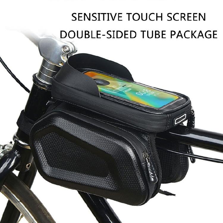 Bicycles Large Capacity Top Tube Bag Reflective Saddles Bag Head Bag Bicycles Front Beam Bag Watertight Phone Hard Case
