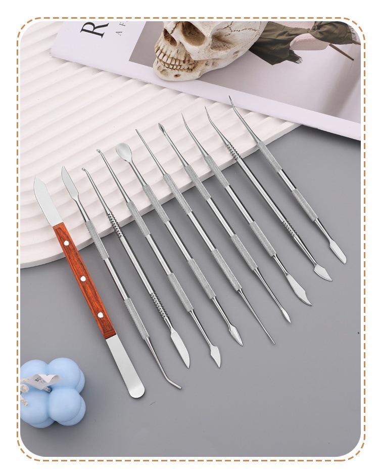 Dental Wax Carving Knife Set - Stainless Steel Technician Tools 
