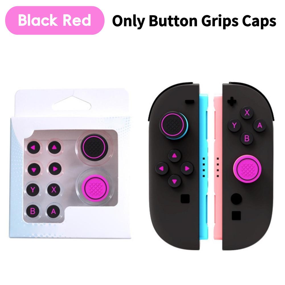 For Nintendo Switch 2 Button Grips Caps Joystick Cap+Button Thumb Sticker Set ABXY Key Silicone Button For Switch 2 Accessories