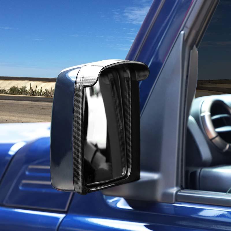 Car Rearview Mirror Rain Eyebrow Decorative Frame Cover For Suzuki Jimny 2019 Up Exterior Accessories, ABS Plastic