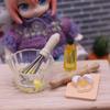Miniature Dollhouse Kitchen Set: Egg Bowl & Whisk Accessories